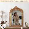 image97 Decor Decorative Gold Wall Mirror Vintage Decor  Small Antique Mirror for Table Top and Wall Mounting Ornate Vintage Mirrors Frame for Home Bedroom Makeup Room 116x9 InchRegal Arch