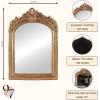 image97 Decor Decorative Gold Wall Mirror Vintage Decor  Small Antique Mirror for Table Top and Wall Mounting Ornate Vintage Mirrors Frame for Home Bedroom Makeup Room 116x9 InchRegal Arch