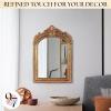 image97 Decor Decorative Gold Wall Mirror Vintage Decor  Small Antique Mirror for Table Top and Wall Mounting Ornate Vintage Mirrors Frame for Home Bedroom Makeup Room 116x9 InchRegal Arch