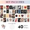 image97 Decor Downtown Girl Room Decor  40 Pcs Mini Posters For Room Aesthetic Small Downtown Girl Wall Collage Kit Retro Red Pictures Y2k Wall Art Prints Dorm Decorations For College Girls 4x6