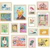image97 Decor Eclectic FRAMED Wall Art Set  Colorful Eclectic Decor Retro Colorful Wall Art Prints Trendy Maximalist Decoration Aesthetic Pictures Gallery Wall Prints Famous Artist Posters For Bedroom BEIGE FRAMEEclectic Brighten 12x8x10