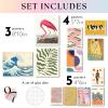 image97 Decor Eclectic FRAMED Wall Art Set  Colorful Eclectic Decor Retro Colorful Wall Art Prints Trendy Maximalist Decoration Aesthetic Pictures Gallery Wall Prints Famous Artist Posters For Bedroom BEIGE FRAMEEclectic Global 16x8x10