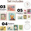 image97 Decor Eclectic FRAMED Wall Art Set  Colorful Eclectic Decor Retro Colorful Wall Art Prints Trendy Maximalist Decoration Aesthetic Pictures Gallery Wall Prints Famous Artist Posters For Bedroom BEIGE FRAMEEclectic B