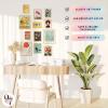image97 Decor Eclectic Wall Art FRAMED  Vintage Boho Wall Decor Trendy Boho Prints For Wall Framed Gallery Wall Art Set Dorm Posters For Room Aesthetic Pictures Maximalist Decorations For Home BEIGE FRAMEEclectic Orient 12x8x10