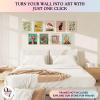 image97 Decor Eclectic Wall Art FRAMED  Vintage Boho Wall Decor Trendy Boho Prints For Wall Framed Gallery Wall Art Set Dorm Posters For Room Aesthetic Pictures Maximalist Decorations For Home BEIGE FRAMEEclectic Bloom 9x8x10