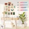 image97 Decor Eclectic Wall Art FRAMED  Vintage Boho Wall Decor Trendy Boho Prints For Wall Framed Gallery Wall Art Set Dorm Posters For Room Aesthetic Pictures Maximalist Decorations For Home BEIGE FRAMEEclectic Tranquility 16x8x10