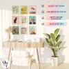 image97 Decor Eclectic Wall Art FRAMED  Vintage Boho Wall Decor Trendy Boho Prints For Wall Framed Gallery Wall Art Set Dorm Posters For Room Aesthetic Pictures Maximalist Decorations For Home BEIGE FRAMEEclectic Bloom 9x8x10