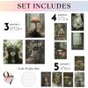 image97 Decor FRAMED 16PCS Vintage Fairycore Decor  Fairy Wall Decoration Aesthetic Cottage Wall Art Fairy Core Posters Fairy Art Prints Cottagecore Mushroom Pictures Earthy Fairy Decoration for Bedroom Home BEIGE FRAMEFairycore 16x8x10