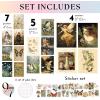 image97 Decor FRAMED 16PCS Vintage Fairycore Decor  Fairy Wall Decoration Aesthetic Cottage Wall Art Fairy Core Posters Fairy Art Prints Cottagecore Mushroom Pictures Earthy Fairy Decoration for Bedroom Home BEIGE FRAMEFairycore Gx8x10