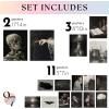image97 Decor FRAMED Gothic Wall Art  Dark Academia Decor For Bedroom Gothic Posters For Room Halloween Gothic Prints For Home Goth Gallery Wall Frame Set Vintage Framed Wall Art Black FrameDark Academia Memento