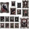 image97 Decor Framed Gothic Wall Art  Goth Wall Decor Romantic Gothic Decorations For Bedroom Floral Goth Wall Art Prints Creepy Dark Raven Skull Poster Moody Halloween Decorations Aesthetic Pictures for HomeGothic Eternal Love