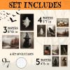 image97 Decor Halloween Bathroom Decor  Vintage Ghost Wall Art Prints Gothic Bathroom Wall Art Posters For Room Aesthetic Spooky Ghost Pictures Cute Halloween Decorations Indoor For Home unframedHalloween