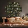image97 Decor Large 11x14 Green Goblincore Decor  Large Fantasy Wall Art Prints Magical Forest Posters For Room Aesthetic Fairycore Pictures Cottage Core Wall Decor Therian Room Decor For Bedroom UnframedGoblincore Collage