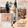image97 Decor Large 11x14 Vintage Cocktail Poster  Colorful Cocktail Wall Art Retro Bar Cart Decor And Accessories Cute Apartment Aesthetic Pictures Cocktails Recipe Art For College Dorm UnframedCocktail Recipes