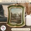 image97 Decor Oval 5x7 Picture Frame  Small Vintage Picture Frames 5x7 Elegant Oval Frame 5 X 7 For Wall Hanging Vintage Frames 5x 7 Antique Home DecorGolden Green Rectangle