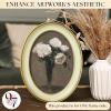 image97 Decor Oval 5x7 Picture Frame  Small Vintage Picture Frames 5x7 Elegant Oval Frame 5 X 7 For Wall Hanging Vintage Frames 5x 7 Antique Home DecorMint Oval