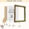 image97 Decor Oval 5x7 Picture Frame  Small Vintage Picture Frames 5x7 Elegant Oval Frame 5 X 7 For Wall Hanging Vintage Frames 5x 7 Antique Home DecorMint Rectangle
