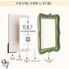 image97 Decor Oval 5x7 Picture Frame  Small Vintage Picture Frames 5x7 Elegant Oval Frame 5 X 7 For Wall Hanging Vintage Frames 5x 7 Antique Home DecorVintage Green Rectangle