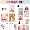 image97 Decor Pink Coquette Room Decor Aesthetic  Vintage Wall Decor Cute Posters for Girls Dorm Decorations Girly Wall Art Prints Pink Pictures for Bedroom 8x10 UnframedCoquette Gx8x10
