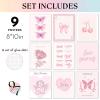 image97 Decor Pink Coquette Room Decor Aesthetic  Vintage Wall Decor Cute Posters for Girls Dorm Decorations Girly Wall Art Prints Pink Pictures for Bedroom 8x10 UnframedSimple Coquette 9x8x10