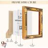 image97 Decor Rustic 5x7 Gold Picture Frame Gold Vintage Frames 5x7 Antique Photo Frames 5 By 7 Faux Bamboo Frame For Tabletop And Wall Hanging