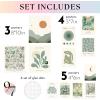 image97 Decor Sage Green Wall Art Prints  Sage Green Pictures Wall Decor For Teen Girls Bedroom Abstract Boho Posters For Room Aesthetic Matisse Prints Gallery Wall Art For Dorm Decorations unframedAbstract Sage Green Gx8x10