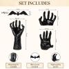 image97 Decor Scary Halloween Decorations Indoor  Dark Hand Wall Mount Gothic Home Decor Aesthetic Spooky Wall Art Halloween Sculpture For Bedroom Creepy Witch Hands Hanging Keys Jewelry include BatsHand Sculpture