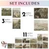 image97 Decor Vintage 11X14 16PCS FRAMED Wall Art  Framed Vintage Wall Art Prints Vintage Posters For Room Aesthetic Lanscape Prints For Wall Decor Moody Gallery Wall Pictures Botanical Paintings For Home Bedroom BEIGE FRAMEVintage