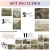 image97 Decor Vintage 11X14 16PCS FRAMED Wall Art  Framed Vintage Wall Art Prints Vintage Posters For Room Aesthetic Lanscape Prints For Wall Decor Moody Gallery Wall Pictures Botanical Paintings For Home Bedroom BEIGE FRAMEVintage