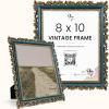 image97 Decor Vintage 8x10 Picture Frame Gold  Rustic 8x10 Gold Frame Ornate Golden Picture Frame 8 x 10 Antique Golden 8 x 10 Frames Victorian 8 By 10 Frames For Wall HangingBlue Gold