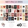 image97 Decor Vintage Downtown Girl Room Decor  40 Pcs Mini Y2k Posters For Room Aesthetic Pictures Cute Y2k Room Decor 2000s Wall Collage Kit Retro Red Art Prints For Teen Girls College Dorm 4x6