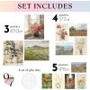 image97 Decor Vintage FRAMED Wall Art  Framed Vintage Wall Art Prints Vintage Posters For Room Aesthetic Lanscape Prints For Wall Decor Moody Gallery Wall Pictures Botanical Paintings For Home Bedroom BEIGE FRAMEVintage flower