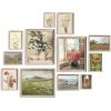 image97 Decor Vintage FRAMED Wall Art  Framed Vintage Wall Art Prints Vintage Posters For Room Aesthetic Lanscape Prints For Wall Decor Moody Gallery Wall Pictures Botanical Paintings For Home Bedroom BEIGE FRAMEVintage flower