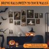 image97 Decor Vintage Halloween Wall Art Prints  Dark Halloween Pictures Wall Decor Creepy Ghost Painting Witchy Posters For Room Aesthetic Spooky Artwork Witch Decorations For Bedroom unframedHalloween
