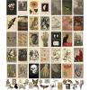 image97 Decor Vintage Wall Art Prints  French Antique Decor Vintage Pictures Moody Gallery Art 12 Count Framed Vertical Rectangular Distressed Finish Indoor Use Wall Mount
