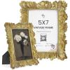 image97 Decor 4x6 Vintage Picture Frame  Ornate Gold Frame 4x6 Antique Photo Frames 4 x 6 Rustic Small Frames Retro Decorative Wall Hanging For HomeGinkgo Rectangle
