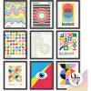 image97 Decor Bauhaus Wall Art Prints  Large Abstract Wall Art Decor Mid Century Modern Art Bauhaus Poster Midcentury Modern Painting Geometric Pictures For Bedroom Living Room UnframedColorful Bauhaus 9x8x10