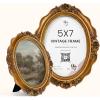 image97 Decor Black And Gold Vintage Picture Frames 4x6  Vintage Oval Picture Frame 4x6 Elegant 4 X 6 Antique Frame With Glass Front For Photo Display Tabletop And Wall MountingOrnate Oval