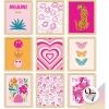 image97 Decor Colorful Preppy Room Decor  Hot Pink And Orange Preppy Posters For Room Aesthetic Maximalist Decor Preppy Pictures For Wall Quirky Wall Decor For Bedroom Teen Girl Dorm 8x10 UnframedPreppy Modern Art