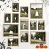 image97 Decor Cute Ghost Decor  Vintage Halloween Wall Art Prints Ghost Pictures Wall Decors Dark Spooky Poster For Room Aesthetic Pictures Halloween Decorations Indoor 2025 For Home Bedroom UnframedGhost