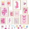 image97 Decor Cute Preppy Room Decor Aesthetic  40pcs Coastal Preppy Collage Kit Colorful Preppy Posters For Teen Girls Room Preppy Beach Room Decor Summer Travel Wall Art Prints Dorm Decorations 4x6Pink Preppy Gx8x10