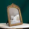 image97 Decor Decorative Gold Wall Mirror Vintage Decor  Small Antique Mirror for Table Top and Wall Mounting Ornate Vintage Mirrors Frame for Home Bedroom Makeup Room 116x9 InchRegal Arch