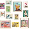 image97 Decor Eclectic FRAMED Wall Art Set  Colorful Eclectic Decor Retro Colorful Wall Art Prints Trendy Maximalist Decoration Aesthetic Pictures Gallery Wall Prints Famous Artist Posters For Bedroom BEIGE FRAMEEclectic B