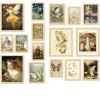 image97 Decor FRAMED 16PCS Vintage Fairycore Decor  Fairy Wall Decoration Aesthetic Cottage Wall Art Fairy Core Posters Fairy Art Prints Cottagecore Mushroom Pictures Earthy Fairy Decoration for Bedroom Home BEIGE FRAMEFairycore Gx8x10