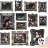 image97 Decor Framed Gothic Wall Art  Goth Wall Decor Romantic Gothic Decorations For Bedroom Floral Goth Wall Art Prints Creepy Dark Raven Skull Poster Moody Halloween Decorations Aesthetic Pictures for HomeGothic Nature