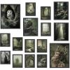 image97 Decor Large 11x14 Green Goblincore Decor  Large Fantasy Wall Art Prints Magical Forest Posters For Room Aesthetic Fairycore Pictures Cottage Core Wall Decor Therian Room Decor For Bedroom UnframedGoblincore