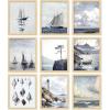 image97 Decor Rustic Nautical Wall Decor  Vintage Nautical Wall Art Farmhouse Coastal Prints Ship Painting Vintage Beach Posters Ocean Art Prints Sailboat Pictures For Home Bedroom 8x10 UnframedBright Coastal 9x8x10