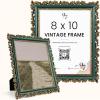 image97 Decor Vintage 8x10 Picture Frame Gold  Rustic 8x10 Gold Frame Ornate Golden Picture Frame 8 x 10 Antique Golden 8 x 10 Frames Victorian 8 By 10 Frames For Wall HangingGreen Gold