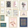 image97 Decor Vintage Cocktail Poster  Colorful Cocktail Wall Art Retro Bar Cart Decor And Accessories Cute Apartment Decor Aesthetic Pictures Drink Cocktail Recipe Art For College Dorm UnframedBar Quotes Set
