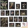 image97 Decor Vintage FRAMED Wall Art For Living Room  Large Framed Art Prints Cottagecore Wall Decor Dark Cottage Core Posters For Room Aesthetic Pictures Nature Forest Print For Dorm Home Bedroom BLACK FRAMECottagecore Corner